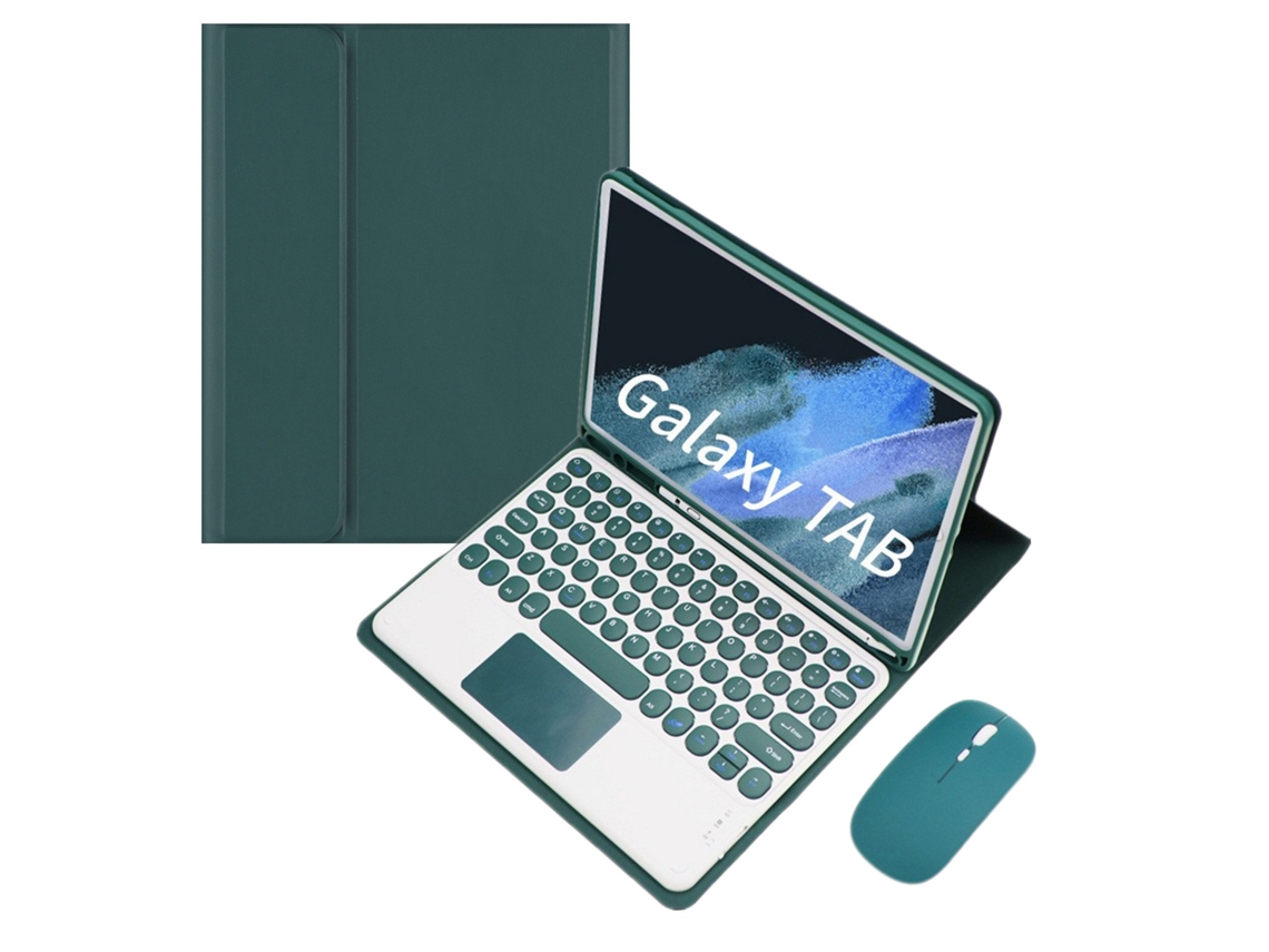 Capa de Teclado Bluetooth para iPad Air 5 2022/21/20/18 com Estojo de Couro de Pano XIAOMOYU