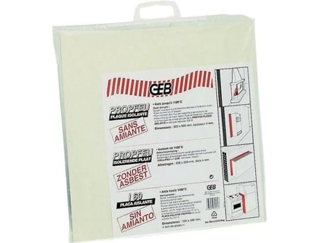 Placa Isolante 1100 °c 500x500 Mm Geb