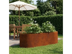 Vidaxl Cama De Jardim Elevada Aço Corten 140 X 40 X 40 Cm Aço