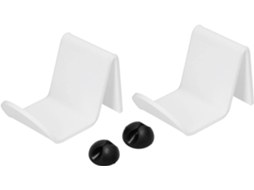 Conjunto De 2 Suportes Para Controle De Jogos Fdit, Suporte Em Acrílico Branco Com Clipe Para Cabo, Para Guardar