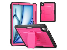 Para iPad Air 11 (2024) PC TPE Tablet Suporte Oculto Liga de Zinco Rosa Hengrongshen (2025)