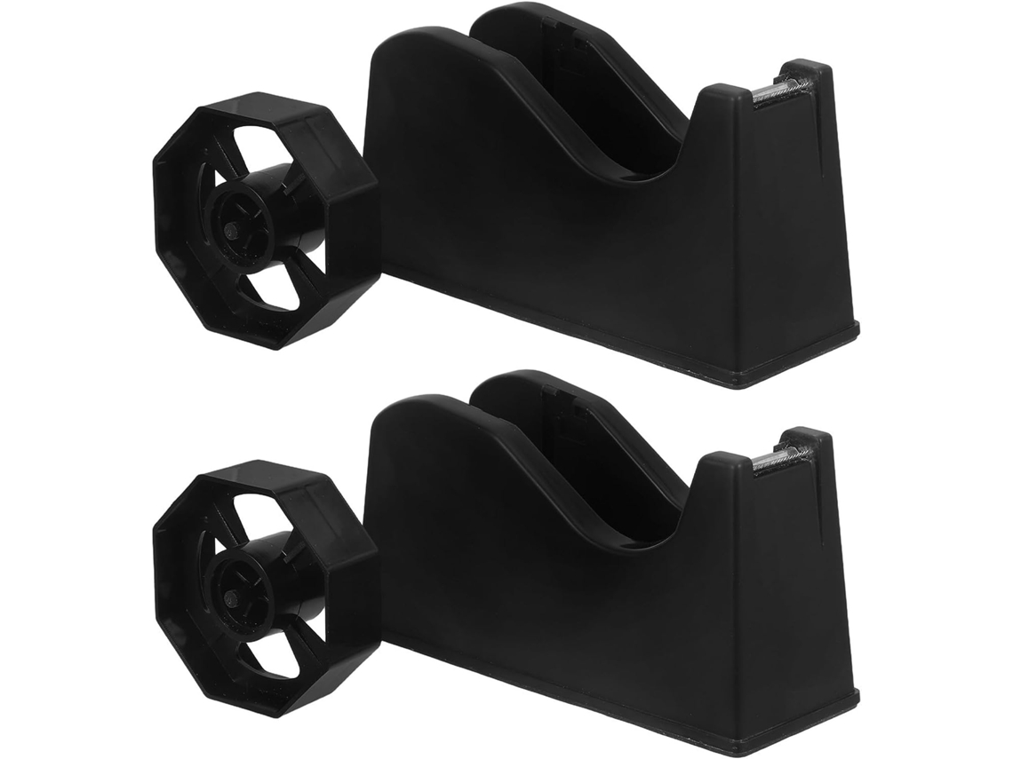 Homsfou Dispensador De Fita Adesiva Dupla Face Para Mesa, Base Antiderrapante, Cortador Para Escritório, Artesanato E