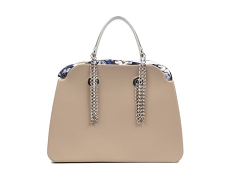 Saco De Ombro De Mulher Libelulla Villarbasse Interna Estampada Laranja (24)