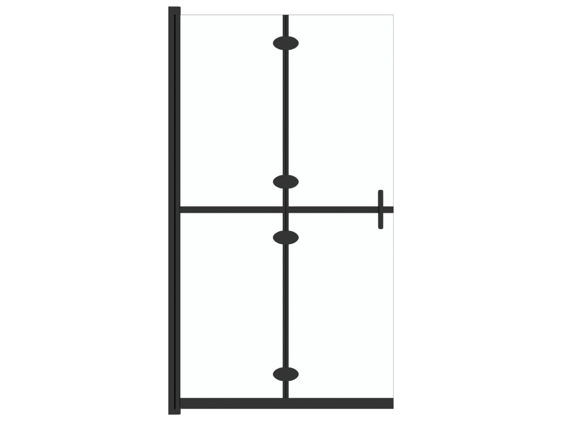 Divisória de chuveiro dobrável 120x190 cm vidro transparente esg MAISON EXCLUSIVE