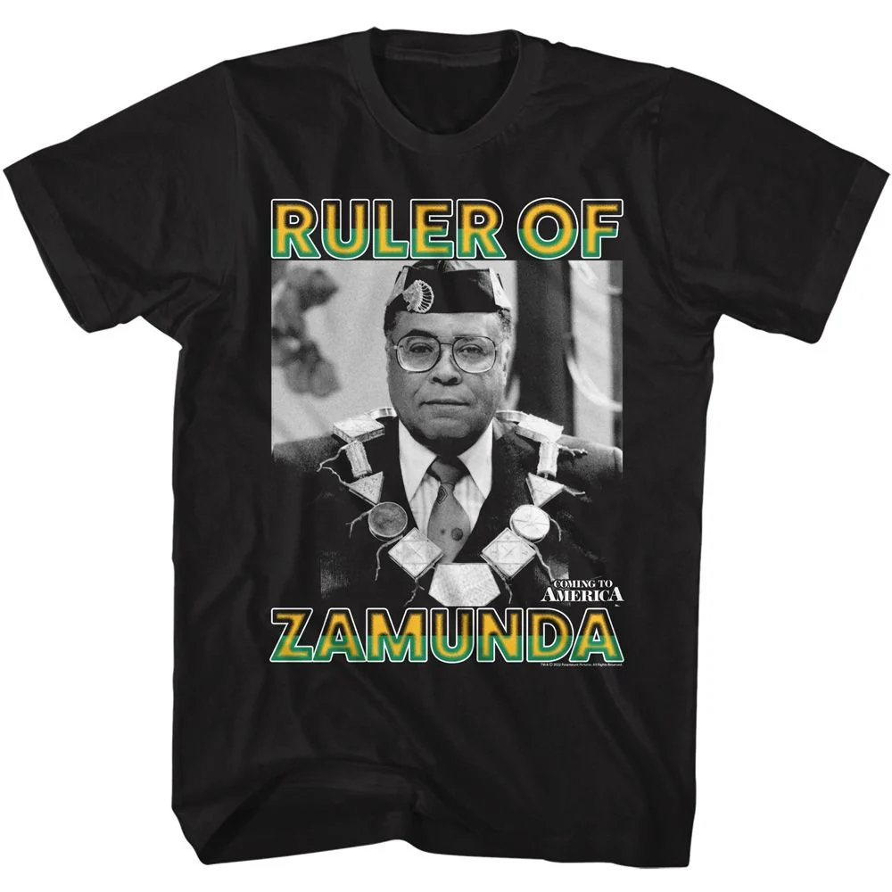 Rockinstone Coming To America Ruler Of Zamunda Black Adult T-shirt Size:xxl