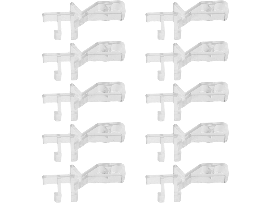 Cabilock Conjunto De 10 Peças Acessórios Para Cortina Em Plástico Pet Resistente E Transparente Com Encaixe, Mantém A