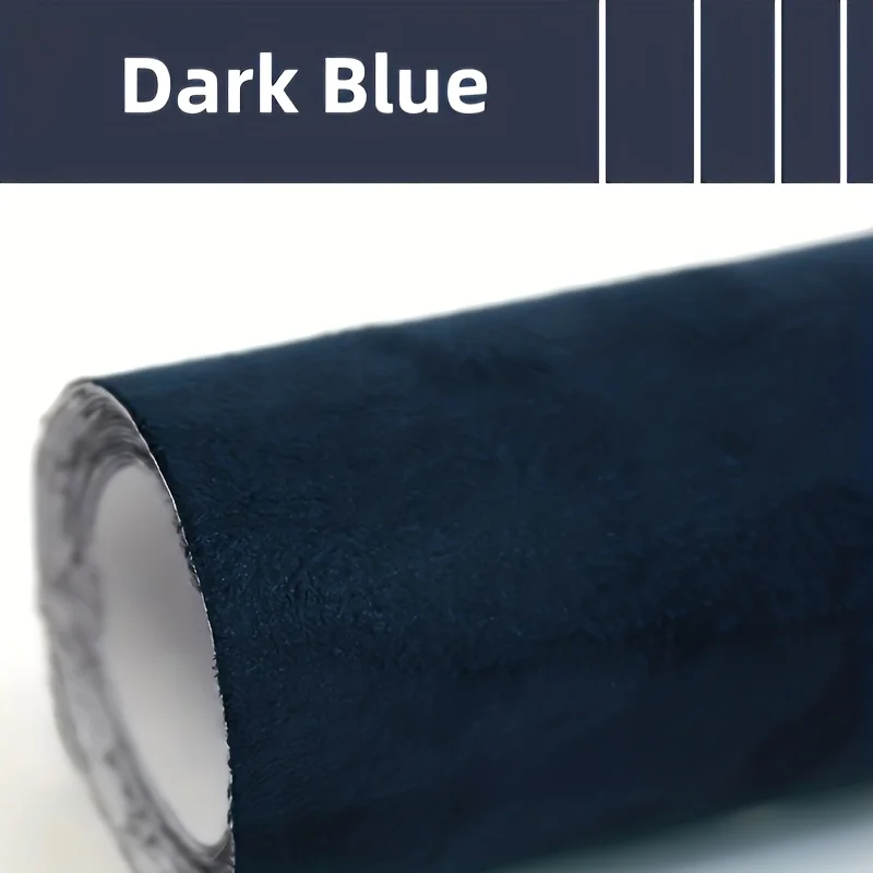 (azul Escuro, 50x300cm) Adesivos De Camurça Autoadesivos Recondicionados, Adequados Para Modificar A Cor Do Interior Do Carro.