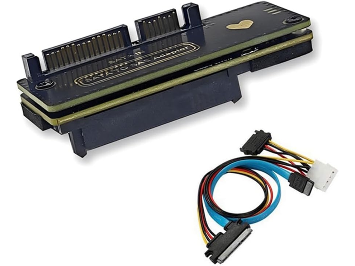 Placa Adaptadora Sata para Sas Hdd 6 Gb/s 3.0 22 Pinos 29 para Disco Rígido Ssd de 2,5/3,5 Polegadas B SFUSHOS