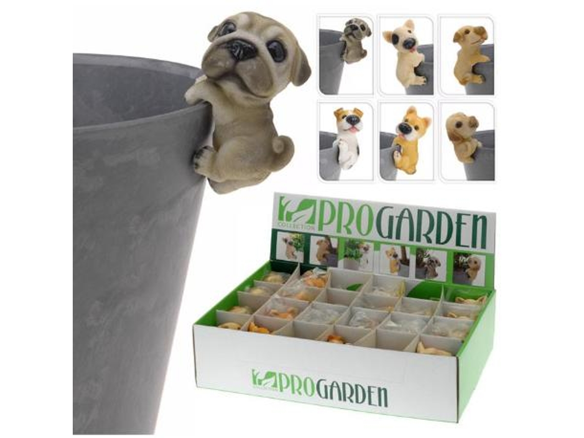 Perro decoracion maceta