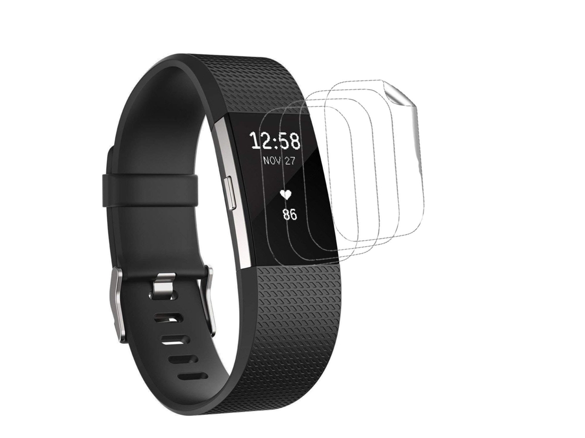 Kit 4 Películas Flexshield com Lâmpada Uv Fitbit by Google Charge 2 Transparente