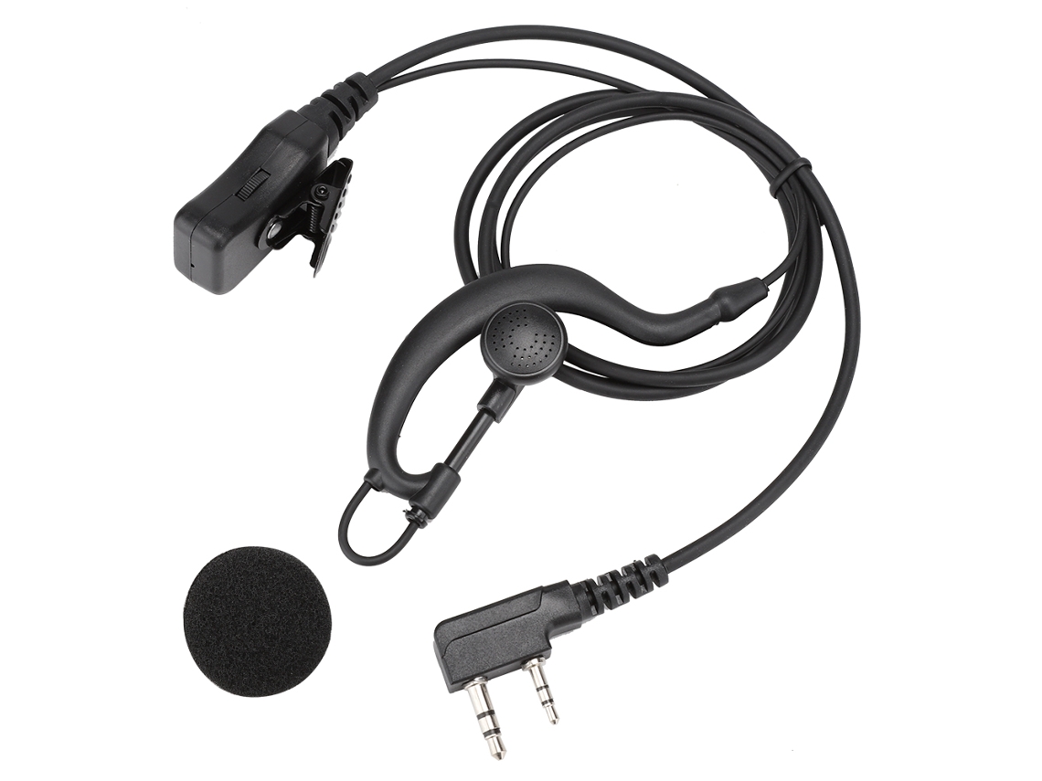 Fone De Ouvido Intercom Com Ptt E Volume Ajustável