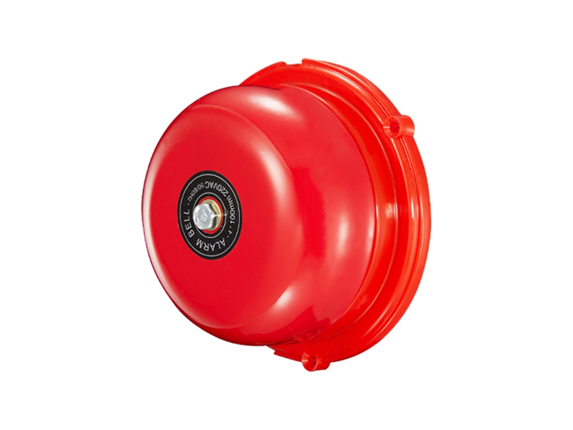 Campainha Industrial Vermelha De 4 Polegadas (100 Mm De Diâmetro) - Vermelha