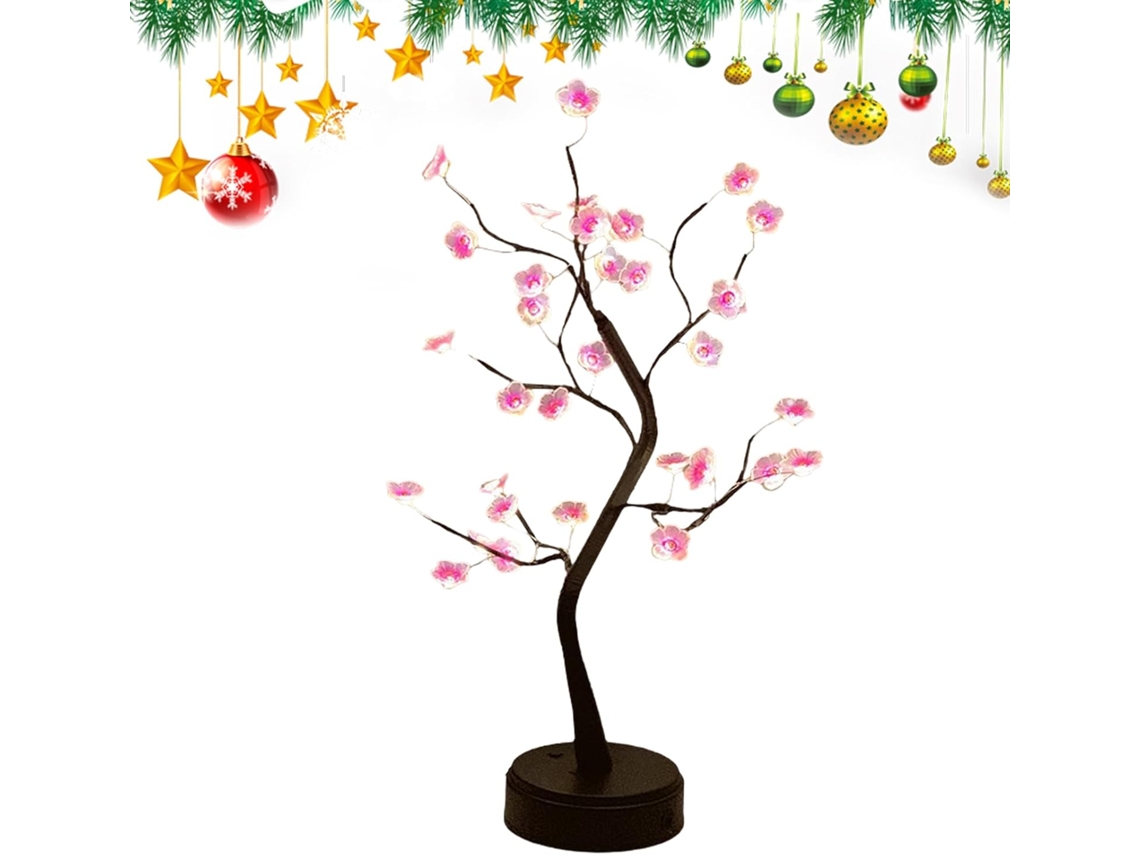 Luminária Noturna Flor De Ameixeira Led 45 X 12 Cm