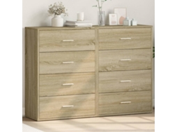 Vidaxl Aparadores 2 Pcs 60x31x84 Cm Derivados Madeira Carvalho Sonoma