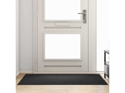 Vidaxl Tapete De Entrada Preto 90 X 150 Cm 100% Poliamida