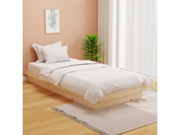 Bed Frame, Bed Frames Vidaxl Marrom Madeira (90 X 190 Cm)