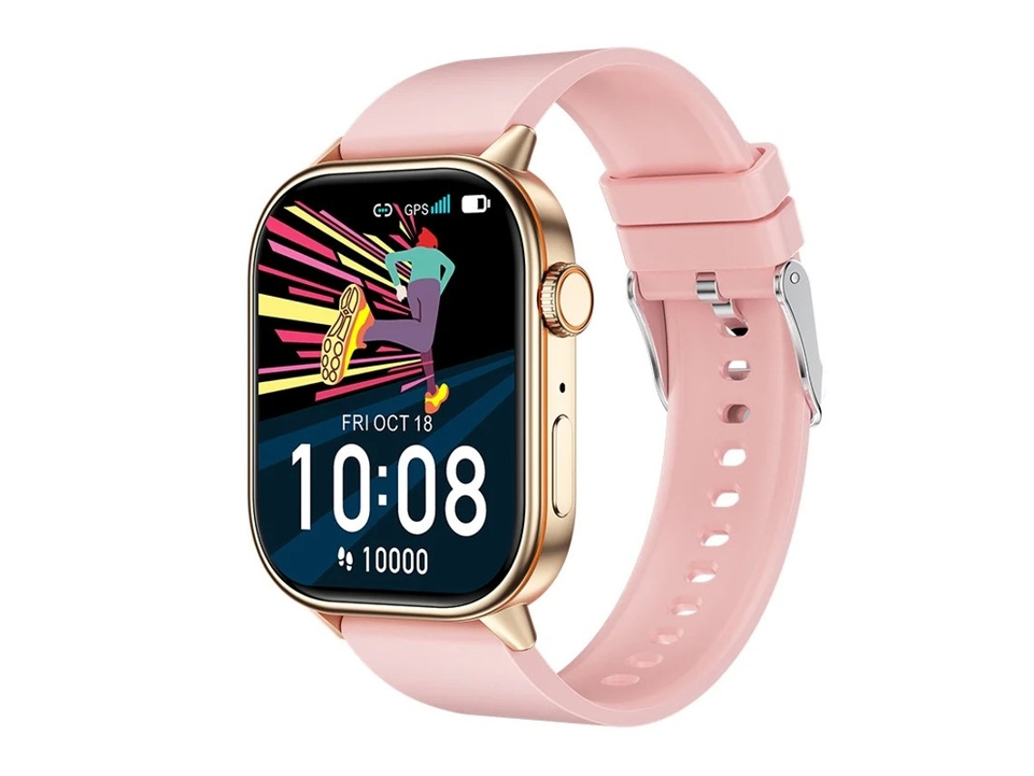 Smartwatch Qx17 Gps Com Bússola, 100 Contatos, Bloqueio De Senha Yizhood (rosa)