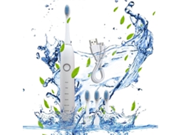 Escova De Dentes Elétrica Com 4 Cabeças De Escova, 6 Modos De Limpeza, À Prova D'água Ipx7 - Escova De Dentes Elétrica Recém-atualizada, Maior Vi