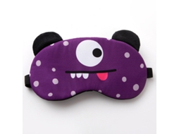 Máscara De Dormir Infantildesign Fofo De Desenho Animado Com Alças Ajustáveis, Adequada Para Crianças, Meninas, Meninos Monstrinho Roxo Hexinyigjly