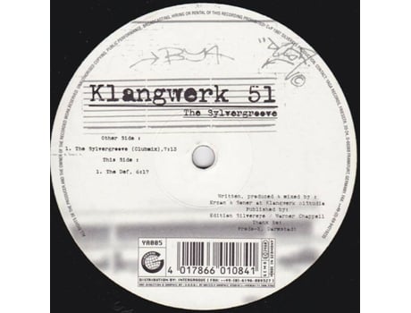 Vinil The Sylvergroove Yaga Records