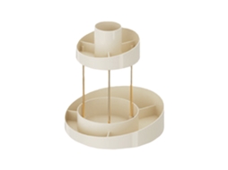 Organizador de Maquiagem Rotativo 360° com 2 Andares para Banheiro e Vanity com S/MARCA