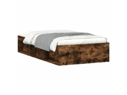Bed Frame, Bed Frames Vidaxl Marrom Madeira Processada (100 X 200 Cm)