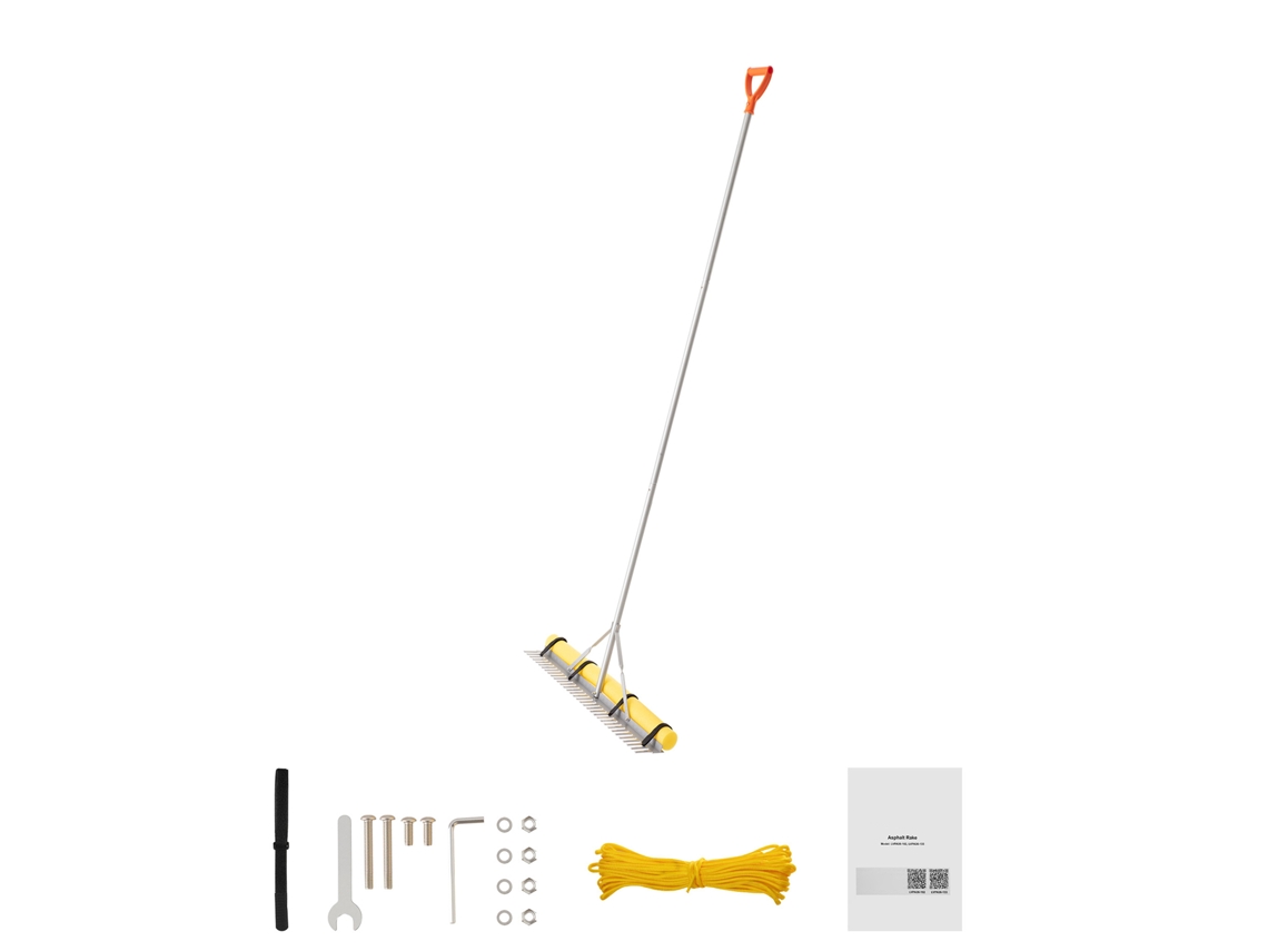 Ancinho De Alumínio Succebuy Com Cabeça De 914 Mm Cabo De 2590 Mm 34 Dentes