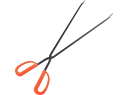 Pinça Para Fogo Toyandona Churrasco E Jardinagem Ao Ar Livre, Cabeça Plana De Metal 60cm Vermelha, Pinça Multifuncional