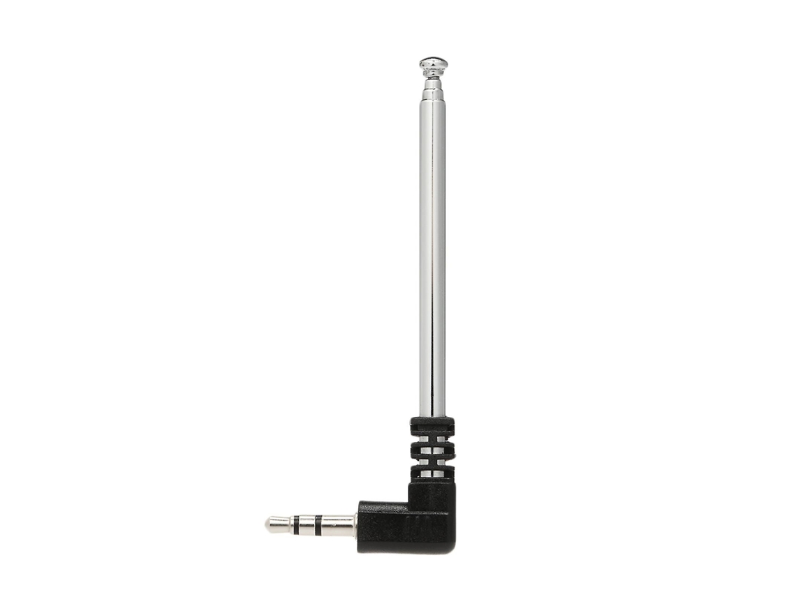 Antena de rádio FM retrátil em formato de L de 3,5 mm e 4 seções Slowmoose de 240 mm