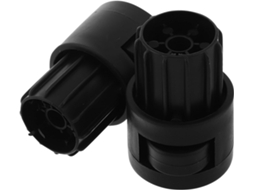 Equipamento De Ginástica Genérico, Borracha E Plástico Para Tubos De 50mm, Protetores De Pés Antiderrapantes 2 Unidades