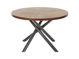 Mesa De Jantar BELIANI Lorenzo De Mdf Freixo Castanho 120x120x75