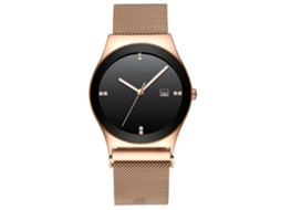 Relógio de pulso masculino Biden, estilo casual, analógico, resistente à água, com movimento de quartzo.