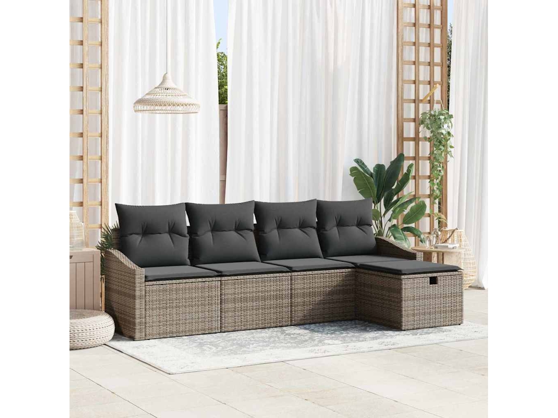 Vidaxl Conjunto De Sofás 6 Unid. Vime Pe