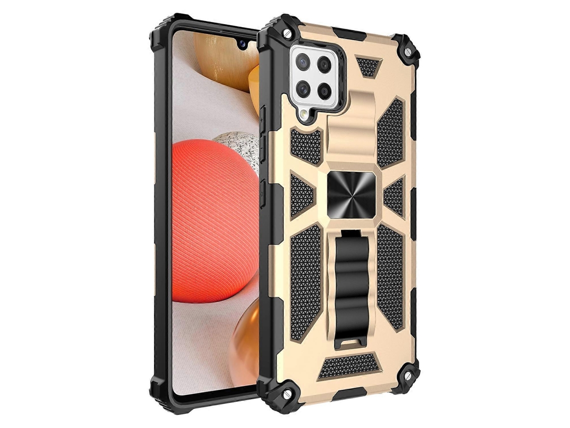 Capa Protetora Magnética À Prova De Choque Em Tpu + Pc Com Suporte Para Samsung Galaxy A42 5g (vermelha)