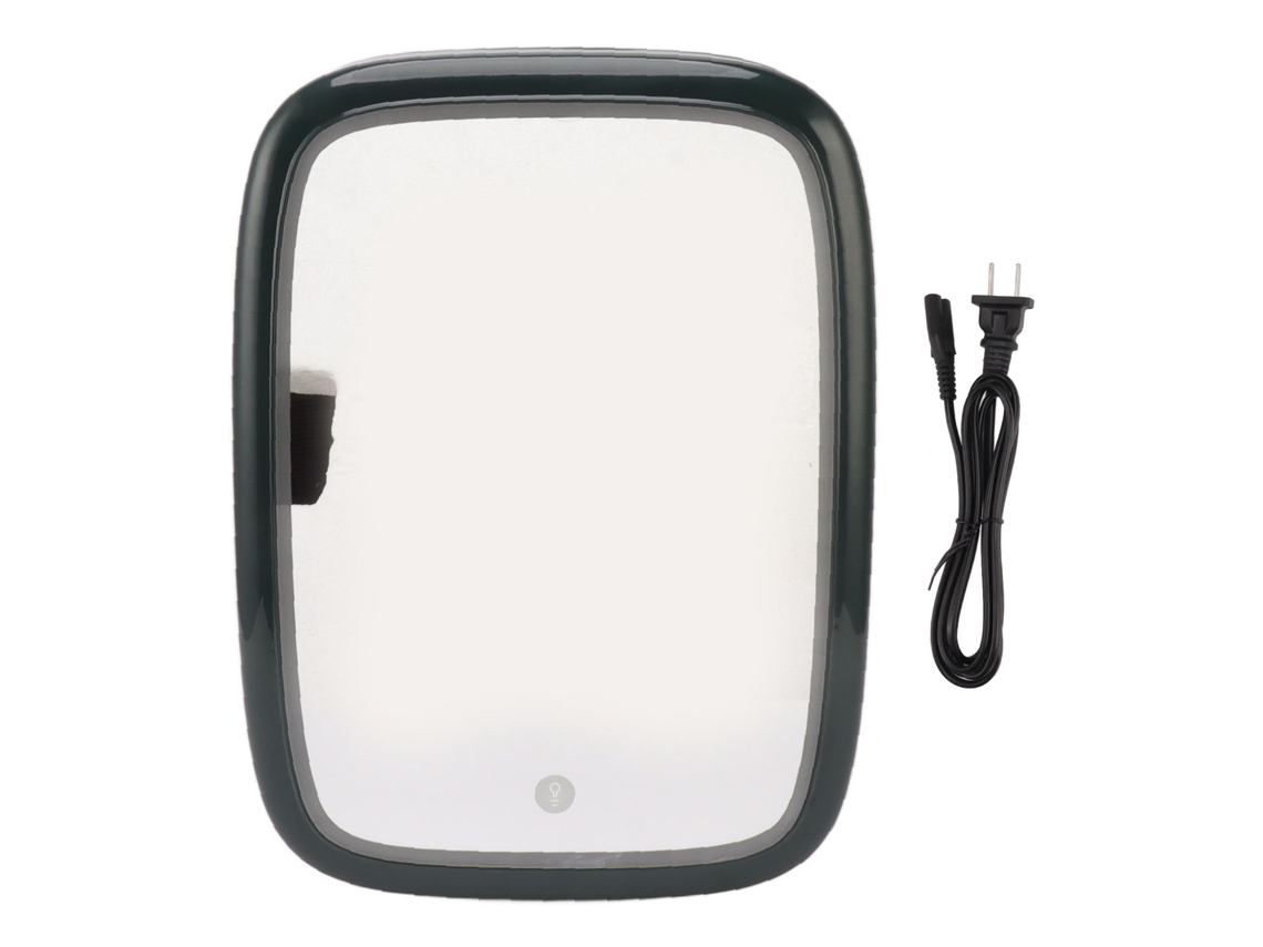 Mini frigorífico espelhado de 12L com LED, silencioso, prateleira removível, para cosméticos e bebidas LAXISCREED