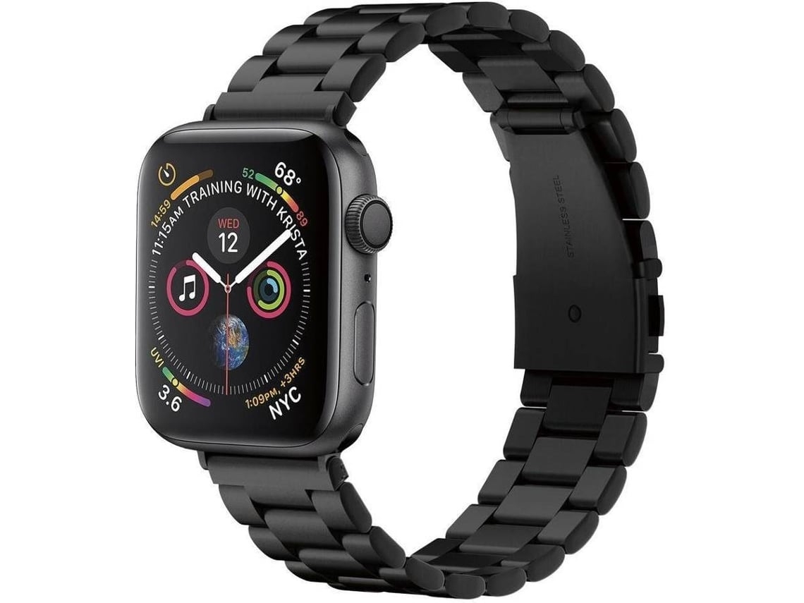 Capa Traseira SPIGEN Apple Watch 1/2/3/4 42 mm-44 mm Preto (Outlet Caixa Aberta )