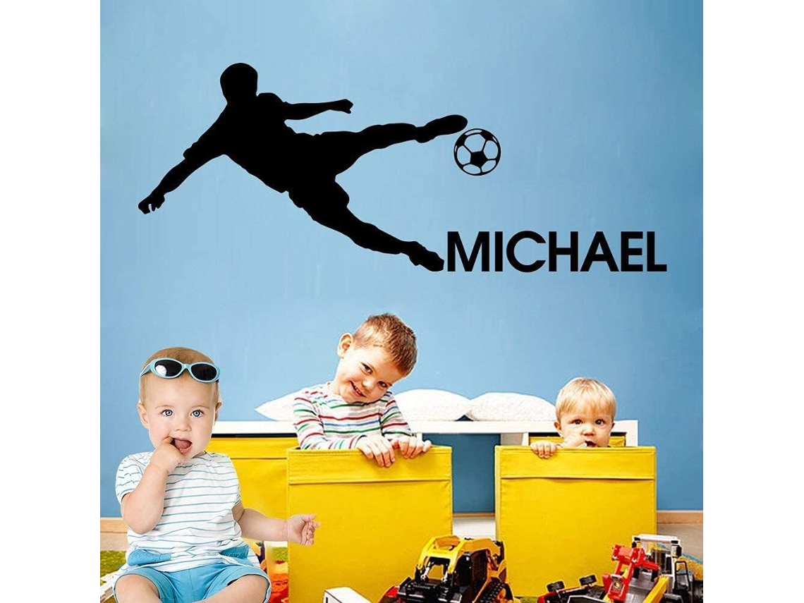 Nom Personnalisé Pvc Adesivos Muraux Mode Moderne Enfants Adesivos Muraux Chambre Adesivos Muraux Decoração 42x57cm