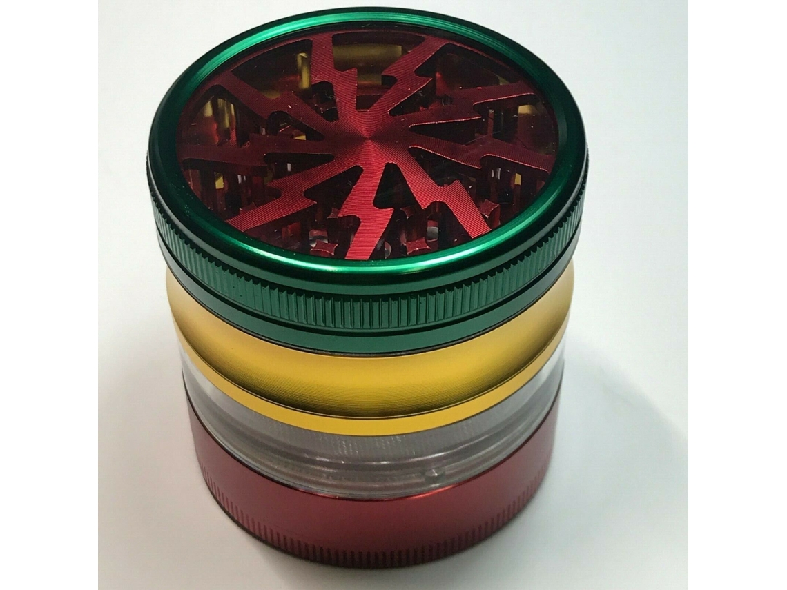 Moedor De Tabaco Grande De Metal Para Ervas, Especiarias E Fumo, Pulverizador De Alumínio, 2,5 Polegadas SUNNY SPACES