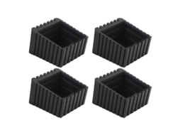 Protetor de Pés de Móveis Quadrado 4 Peças Plástico Anti Derrapante S/MARCA