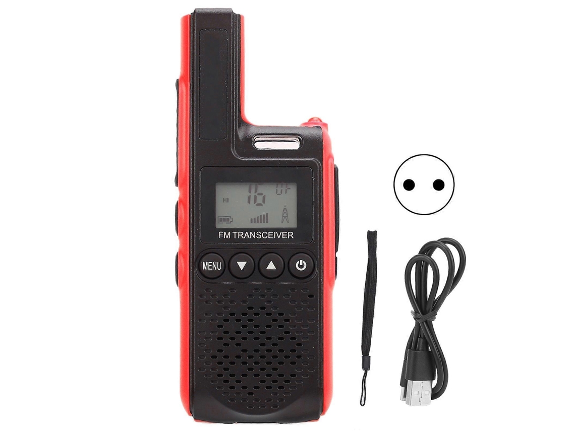 Walkie Talkie Portátil Rádio Bidirecional De 99 Canais Com Tela Hd E Bateria De Longa Duração Brilvibera