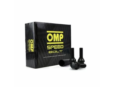 Set Porcas OMP 27 mm Preto 20 uds M12 x 1,25