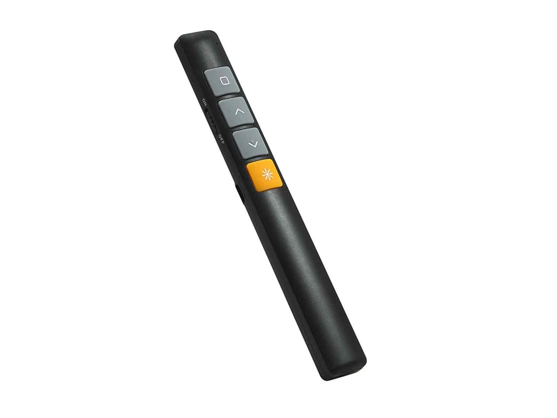 Apresentador Sem Fios Com Luz Indicadora Vermelha, Adequado Para Apresentações Em Powerpoint, Controlo De Volume Usb De 2,4 Ghz.