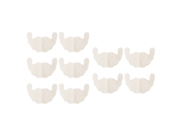 5 Pares De Tiras Elevadoras De Pecho E Nipples De Encaje Desecháveis, Tamanho D, Cor Caqui