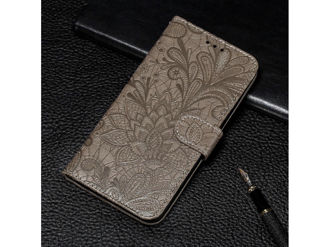 Capa De Couro Com Aba Horizontal, Estampa Floral Em Renda, Suporte Para Cartão, Compartimento Para Cartão E Porta-retratos Para Xiaomi Mi 11 Ultra (ve