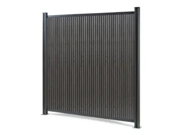 Módulo De Extensão De Vedação De Jardim Grassano Com 2 Postes 185x180 Cm Wpc Cinzento neu.holz