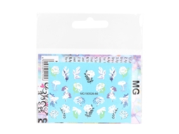 Stickers De Uñas Con Padrão Gravado Autoadesivos Para Arte De Uñas E Decoração De Salões (flor)
