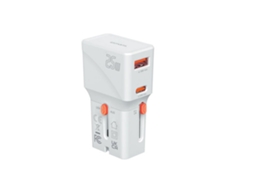 Adaptador De Viagem Universal 4smarts Nomad Pocket 25w, Branco