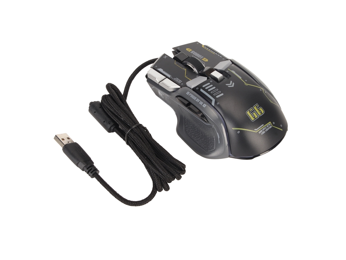 Mouse Gamer Rgb Com Fio 10 Botões Programáveis