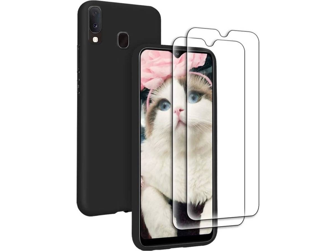 Capa + Película Samsung Galaxy A20e HONGWE. Preto