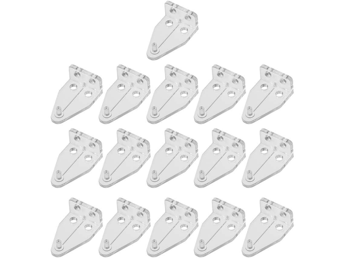 Conjunto De 16 Conectores De Gancho Reforçados, Material Durável, Acessórios De Instalação Para Cortinas De Casa E Escritório.